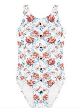 Piupiuchick girls one piece floral swimsuit